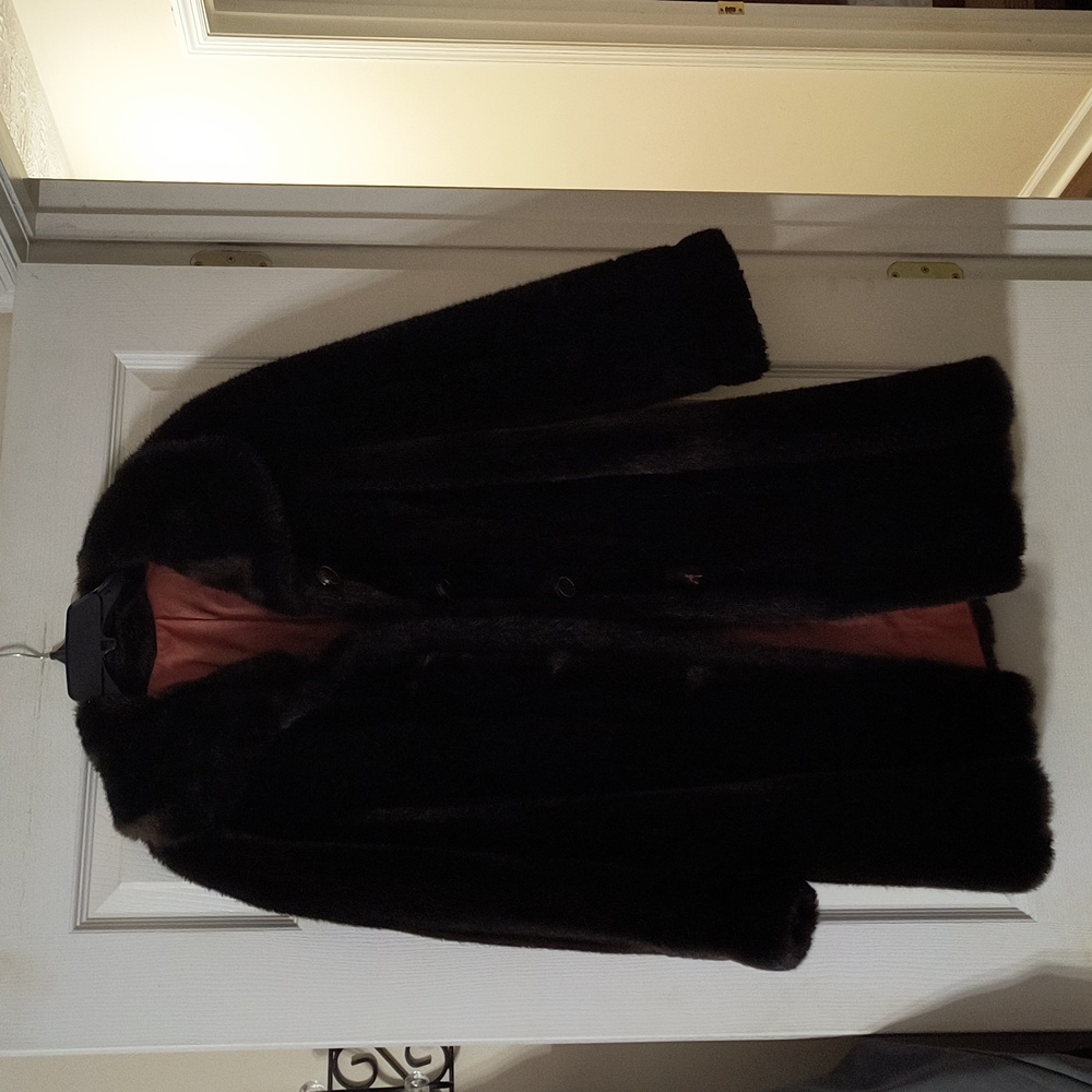 VINTAGE Mincara Faux Fur Coat Styled By Russel Taylor